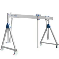 Schilling  Alu-Portalkran fahrbar unter Last