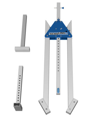 Schilling Seitengestell 1511060-10 für Portalkrane mit teilbarem Doppelträger