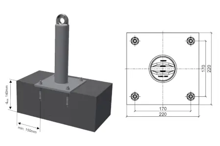 Skylotec Anschlagpunkt Sekurant Skylotec Anschlagpunkt Sekurant