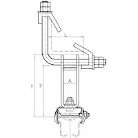 Tractel Halterung für Eckprofile 
