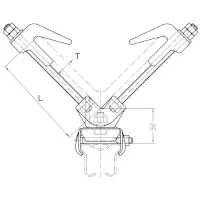 Tractel Halterung für Eckprofile