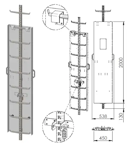 Tractel FABA A12 Zugangsbeschränkung Aluminium-Abdeckblech