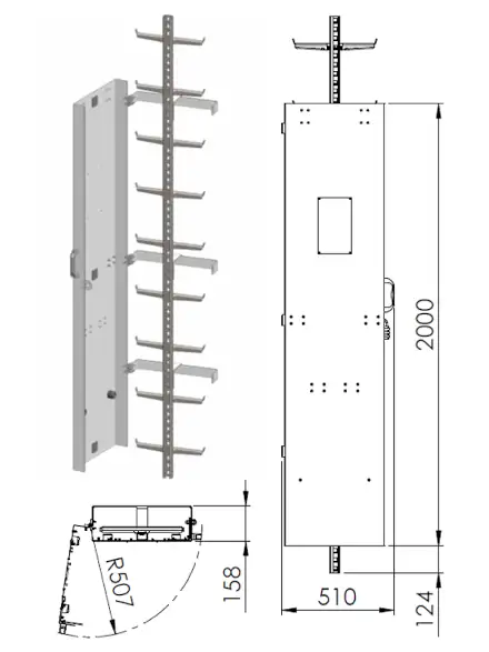 Tractel FABA A12 Zugangsbeschränkung Aluminium-Türabdeckung