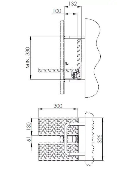 Tractel FABA A12 Ruhepodest für Schienen