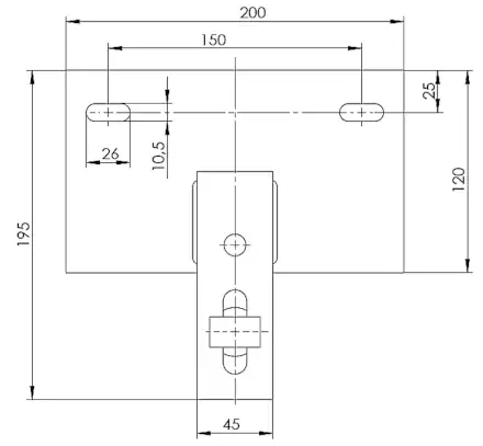 Tractel FABA A12 Halterung für Strukturen mit geringem Widerstand