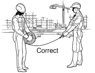 Tractel: Korrektes Ausrollen von Seilen