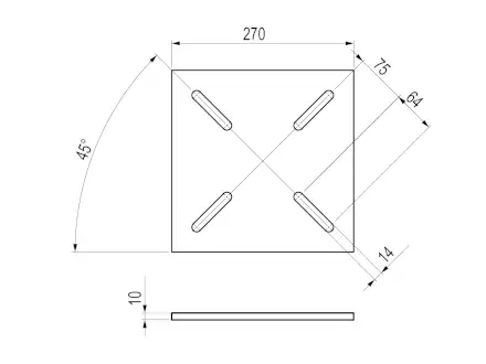 Tractel Travsmart Gegenplatte 130995 Abmessungen
