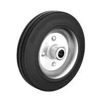 Wicke Standard Rubber Black Blechfelgen-Rad GB 200/ 50/4R Rad - Ø 200 mm  Artikel-Nr.: WIC-136594