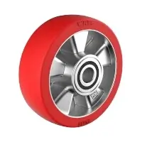 Wicke Redthane 75 Shore A Rad mit Aluminiumfelge TE 150/50-120/4K Rad-Ø 150 mm  Artikel-Nr.: WIC-139384