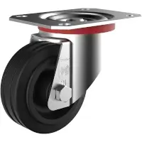 Wicke Standard Rubber Black Rolle mit Plattenbefestigung GK