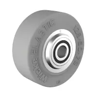 Wicke ELASTIC grey Rad WE 125/50-75/4K Rad - Ø 125 mm  Artikel-Nr.: WIC-155182
