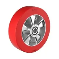 Redthane 75 Shore A Rad mit Aluminiumfelge TE 200/50-140/4K Rad-Ø 200 mm  Artikel-Nr.: WIC-165853