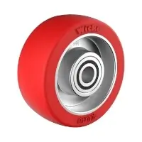 Wicke Redthane 75 Shore A Rad mit Aluminiumfelge TE 100/40-75/2K Rad-Ø 100 mm  Artikel-Nr.: WIC-165908