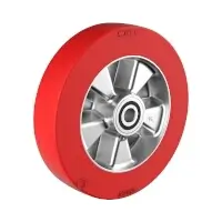 Wicke Redthane 75 Shore A Rad mit Aluminiumfelge TE 250/50-170/4K Rad-Ø 250 mm  Artikel-Nr.: WIC-165915