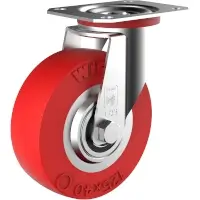 Wicke Redthane 75 Shore A Rolle mit Plattenbefestigung TE 