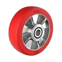 Wicke Redthane 75 Shore A Rad mit Aluminiumfelge TE 160/50-120/4K Rad-Ø 160 mm  Artikel-Nr.: WIC-166120