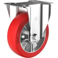 Wicke Redthane 75 Shore A Rolle mit Plattenbefestigung TE 