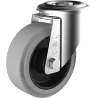 Wicke ELASTIC grey Rolle mit Rückenlochbefestigung WN