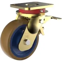 Wicke Topthane 92 Shore A Schwerlast-Rolle mit Gussfelge PG 