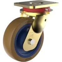 Wicke Topthane 92 Shore A Schwerlast-Rolle mit Gussfelge PG 