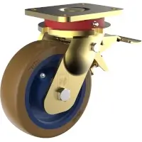 Wicke Topthane 92 Shore A Schwerlast-Rolle mit Gussfelge PG 