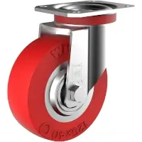 Wicke Redthane 75 Shore A Rolle mit Plattenbefestigung TE 