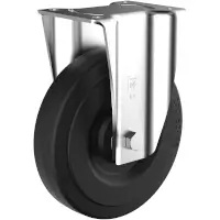 Wicke ELASTIC black Rolle mit Plattenbefestigung DB BG 4/200/50K Rad - Ø 200 mm  Artikel-Nr.: WIC-184225