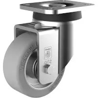 Wicke ELASTIC grey Rolle mit Plattenbefestigung WE (G)