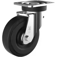Wicke ELASTIC black Rolle mit Plattenbefestigung DB