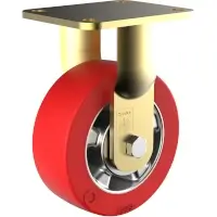 Wicke Redthane 75 Shore A Schwerlast-Rolle mit Plattenbefestigung TE 