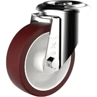 Wicke Rockplast Rad mit Rückenlochbefestigung INOX DS RI 02/100/30RX Rad-Ø 100 mm  Artikel-Nr.: WIC-234269