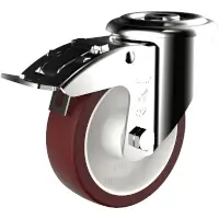 Wicke Rockplast Rad mit Rückenlochbefestigung INOX DS 