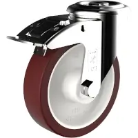 Wicke Rockplast Rad mit Rückenlochbefestigung INOX DS RRI 03/125/32RX-FSTF Rad-Ø 125 mm  Artikel-Nr.: WIC-234272