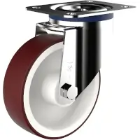 Rockplast Rad mit Plattenbefestigung INOX DS LI 1/150/45RX Rad-Ø 150 mm  Artikel-Nr.: WIC-234286