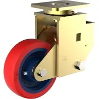 Wicke Redthane 75 Shore A Rolle mit Plattenbefestigung TG Rad-Ø 160 