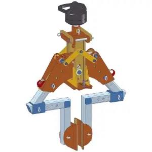 Wimag Hydro-Greifer 134 Universal Spanneinheit Tragfähigkeit 1000 kg  Artikel-Nr.: WI134500