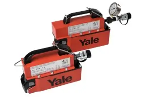 Yale Akku-Hydraulikpumpe PYB Anwendung beide Größen