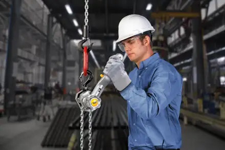 Bedienung des Hebelzugs Yale ERGO360