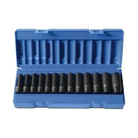 Action Satz Schlagschraubernüsse 3/8" tief 13-teilig 6-Kant Einsatz-Typ Kraftschrauber-Satz   Artikel-Nr.: YO-DO605121301