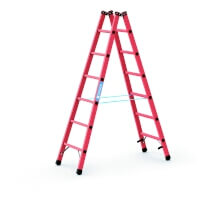 Zarges GFK-Bockleiter EFA B 2 x 6 Arbeitshöhe ca. 3.1 m  Artikel-Nr.: Z41256
