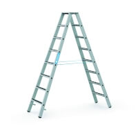 Gebördelte R13step B Stufen-Stehleiter 2 x 8 Arbeitshöhe ca. 3.6 m  Artikel-Nr.: Z41559