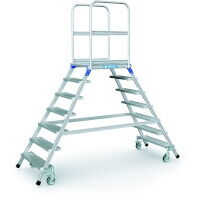 Podesttreppe, fahrbar, mit Plattform  Plattformhöhe 1.68 m  Artikel-Nr.: Z41985