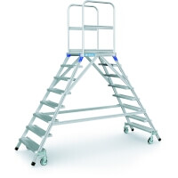 Podesttreppe, fahrbar, mit Plattform  Plattformhöhe 1.92 m  Artikel-Nr.: Z41986
