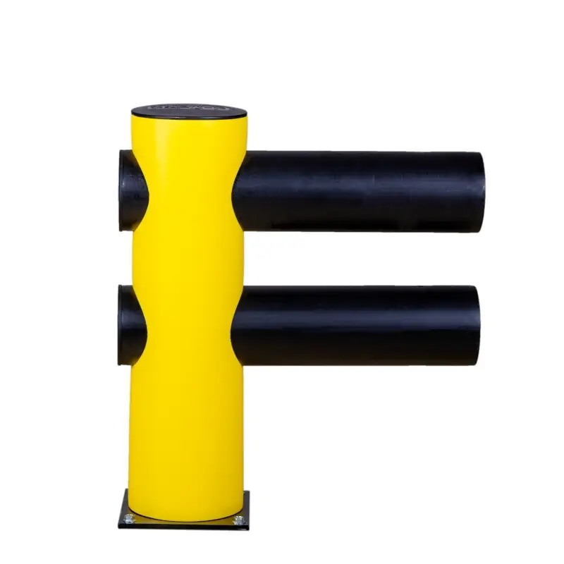 d-flexx Verkehrsbarriere - 2-zeilig HOTEL DFVBD-E Endpfosten Höhe 706 mm  Artikel-Nr.: DAN-DFVBD-E