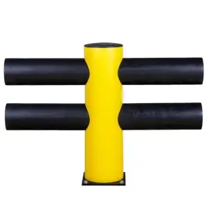 d-flexx Verkehrsbarriere - 2-zeilig HOTEL DFVBD-M Mittelpfosten Höhe 706 mm  Artikel-Nr.: DAN-DFVBD-M