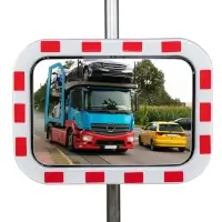 Verkehrsspiegel TM INOX 40 X 60 Spiegelfläche 40 x 60 cm  Artikel-Nr.: DAN-TM INOX 40 X 60