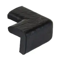 Warn- und Schutzprofile Typ E Schutzecke schwarz Höhe 7 mm  Artikel-Nr.: DAN-10812