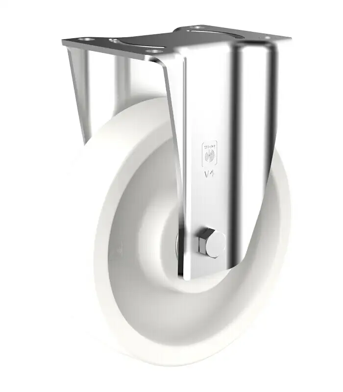 Polyamid Rolle mit schwerem Stahlblechgehäuse KS BG 4/200/50K Ansicht 1 Polyamid Rolle mit schwerem Stahlblechgehäuse KS BG 4/200/50K Ansicht 2