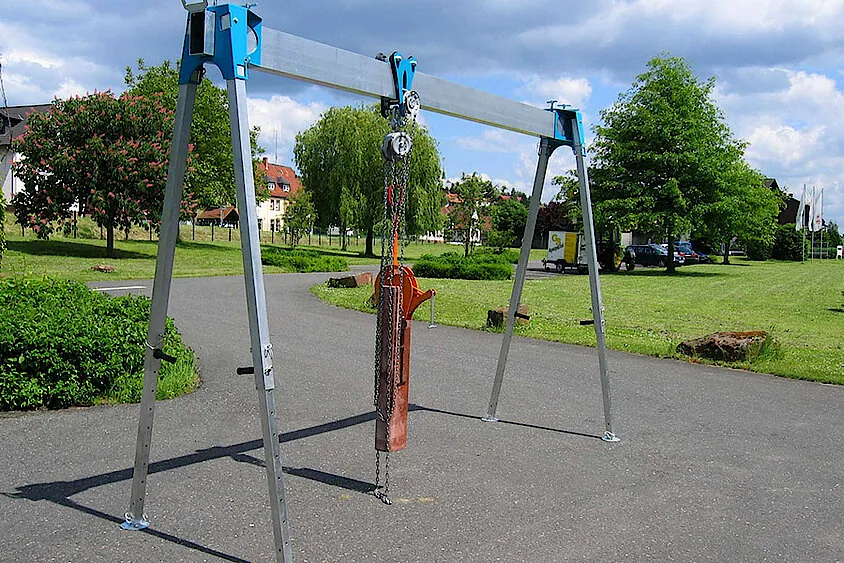 Wimag Alu-Portalkran 530 in Anwendung