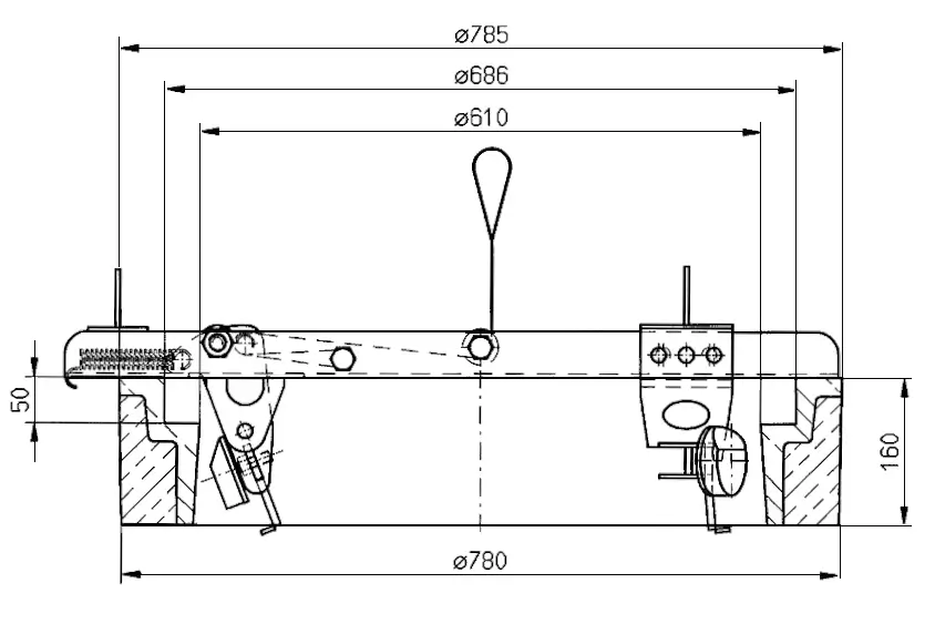 Wimag Rahmeninnen-Greifer RGI-610